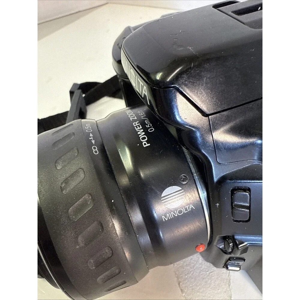 Vtg Minolta Maxxum 3xi W/Minolta AF 35-80 Power Zoom 0.5m/1.6ft Lens Not Tested