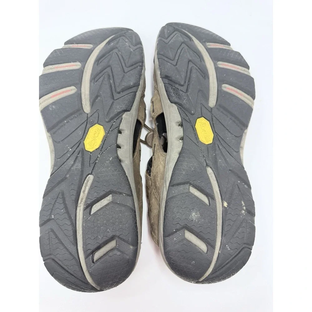Merrell Men's Shoes Brown Size 9 Leather Cambrian Dark Earth Hiking Sport Sandal