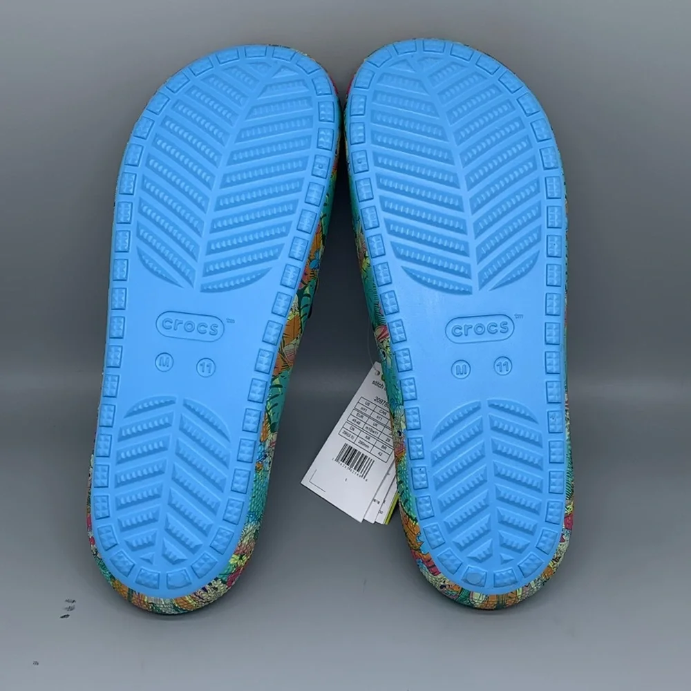 Crocs Classic Disney Stitch Slide V2 Sandals‎ Men's Sz 11 NWT