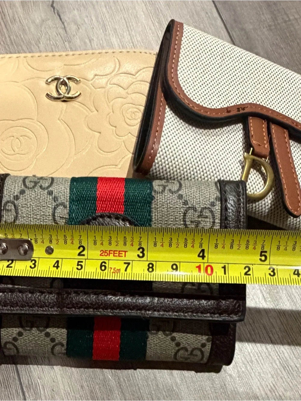 3 Wallets with Signature Monogram