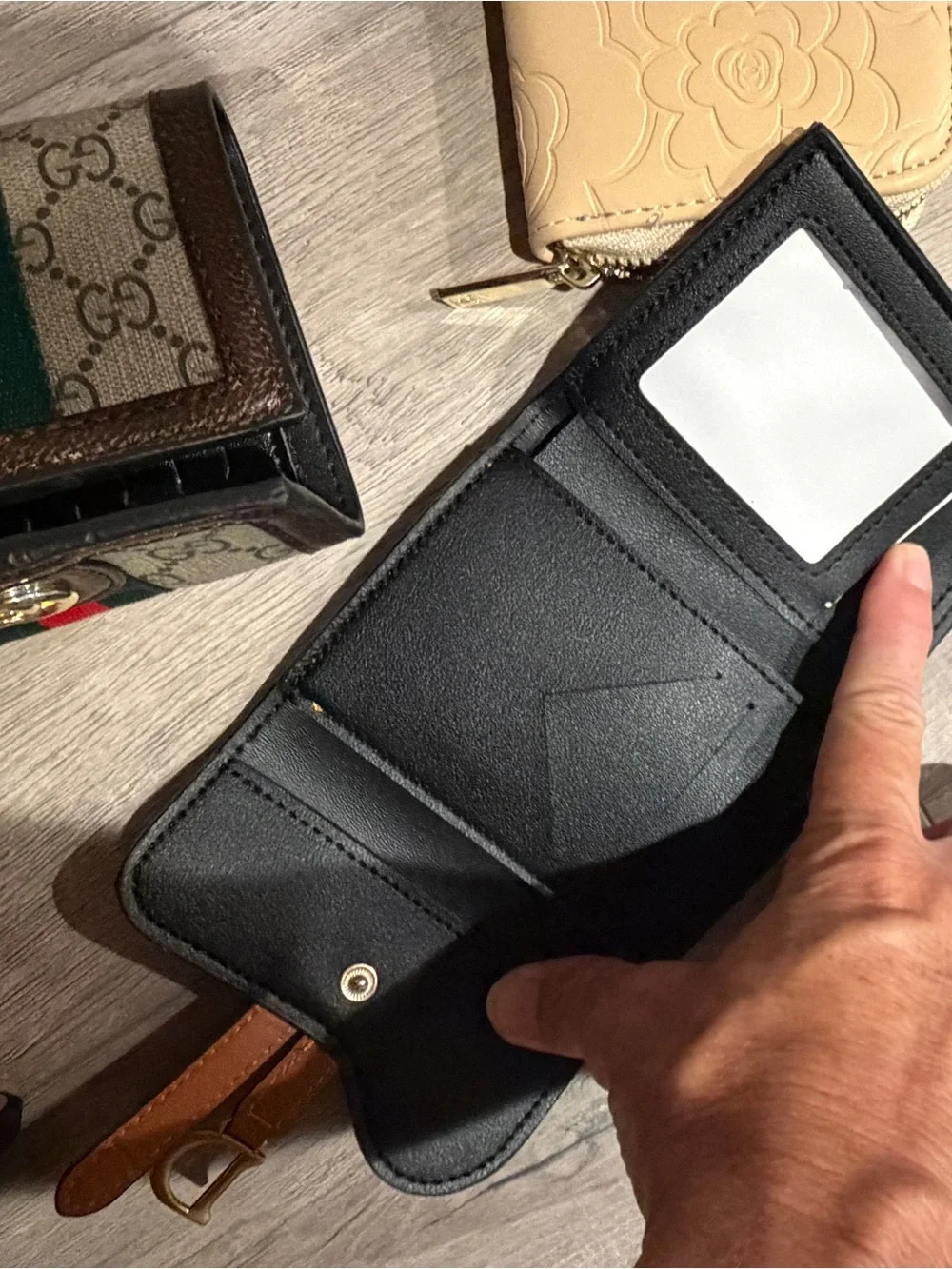 3 Wallets with Signature Monogram