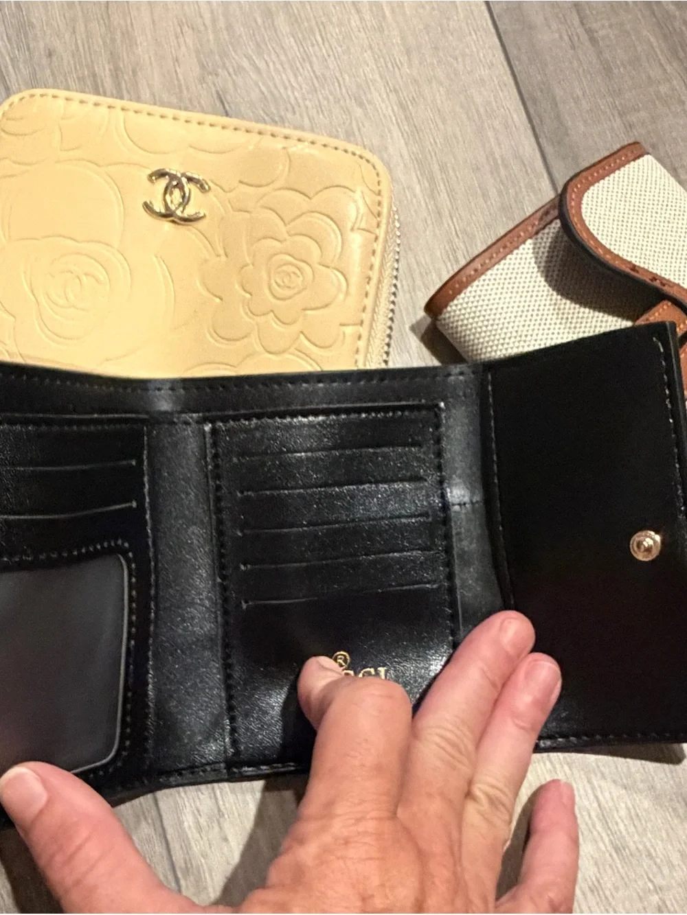 3 Wallets with Signature Monogram