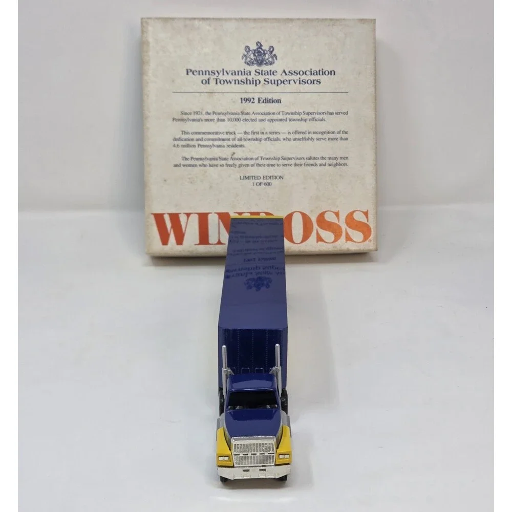 Winross PSATS Pennsylvania Township Supervisors 1992 Die Cast Truck 1/64 NIB 600