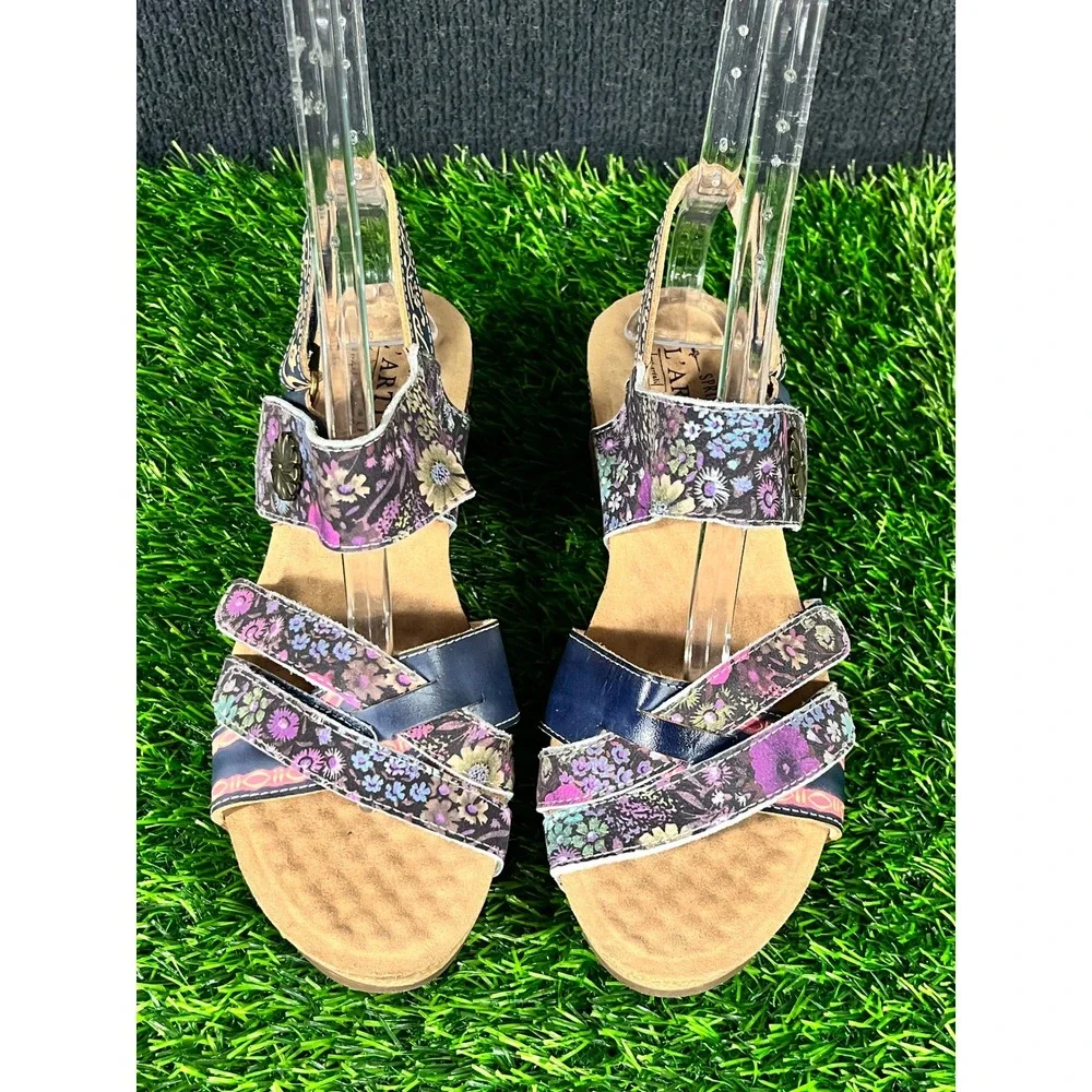 Spring Step LArtiste laser while sandals