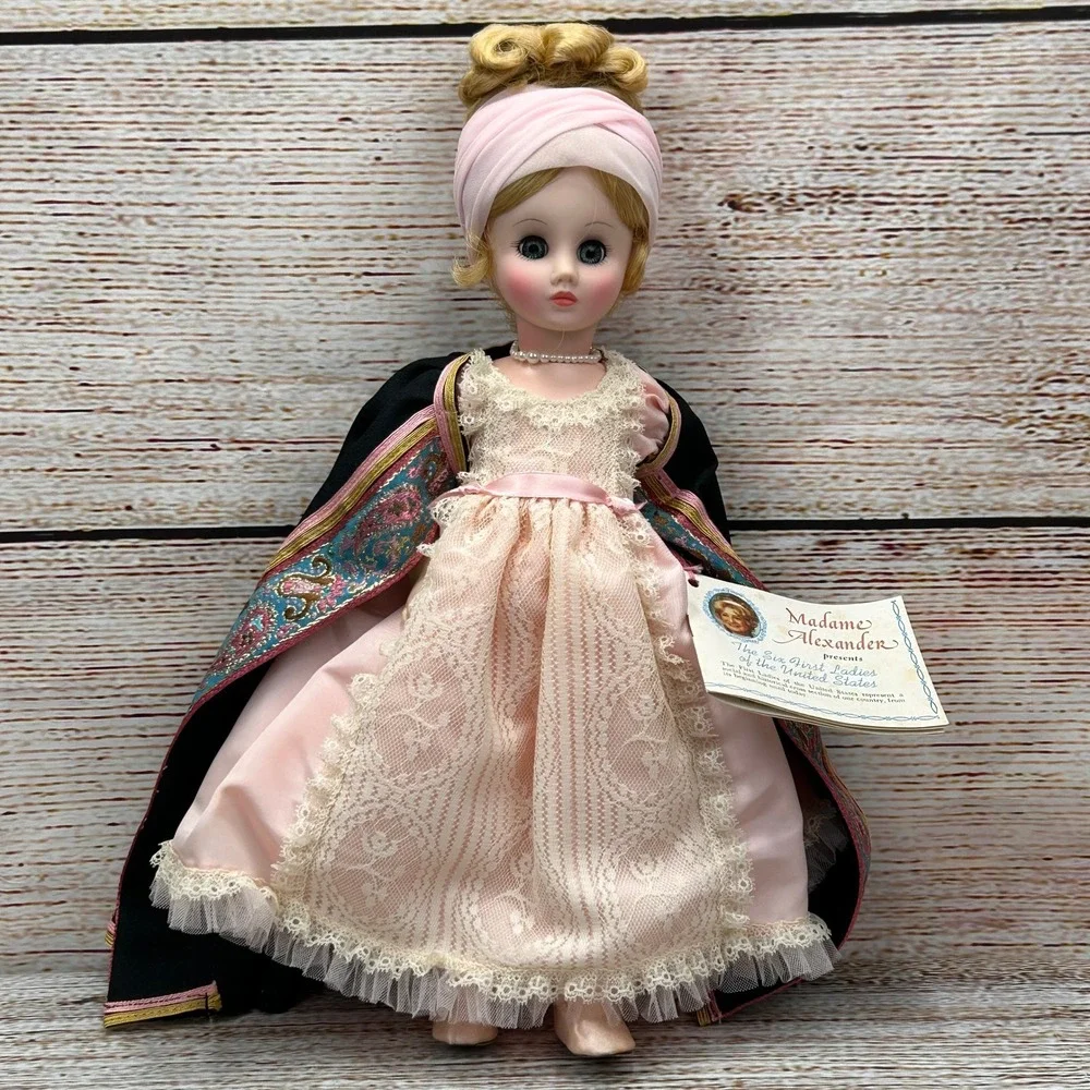 Madame Alexander Martha Randolph First Ladies Doll 1503 Pink‎ Lace Gown Boxed