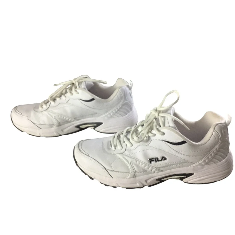Fila Classic Sneakers Mens 13 White Athletic Walking Chunky Dad Shoes Athleisure