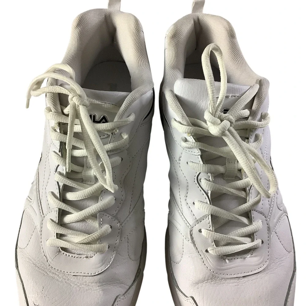 Fila Classic Sneakers Mens 13 White Athletic Walking Chunky Dad Shoes Athleisure