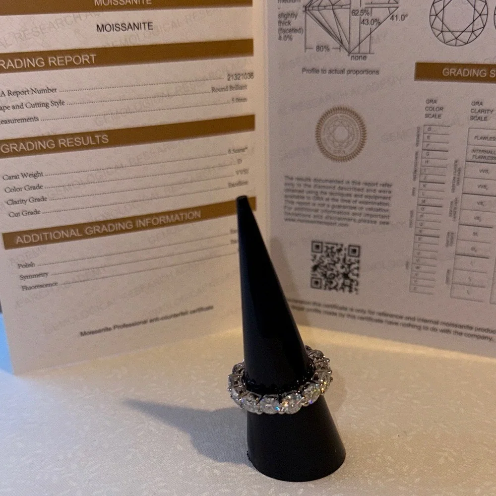 Moissanite carat eternity