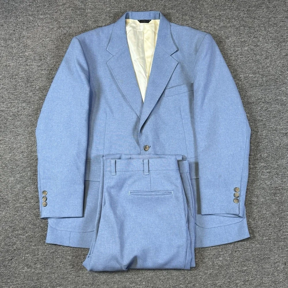 Vintage Levi's Panatela 2 Piece Suit Men's 44S Jacket Coat 40x29 Pants‎
