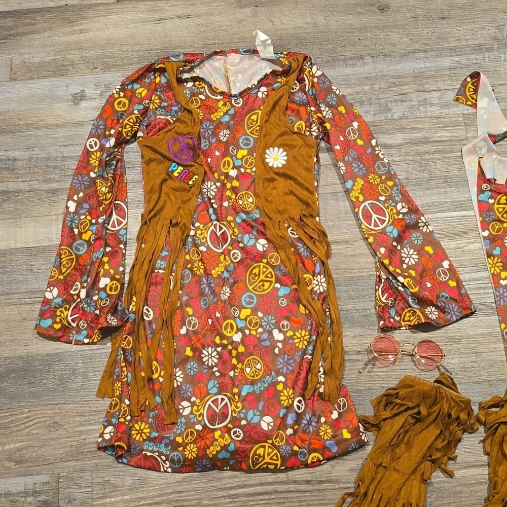 Hippie Costume| Youth Size Large (12-14) | New in‎ bag​