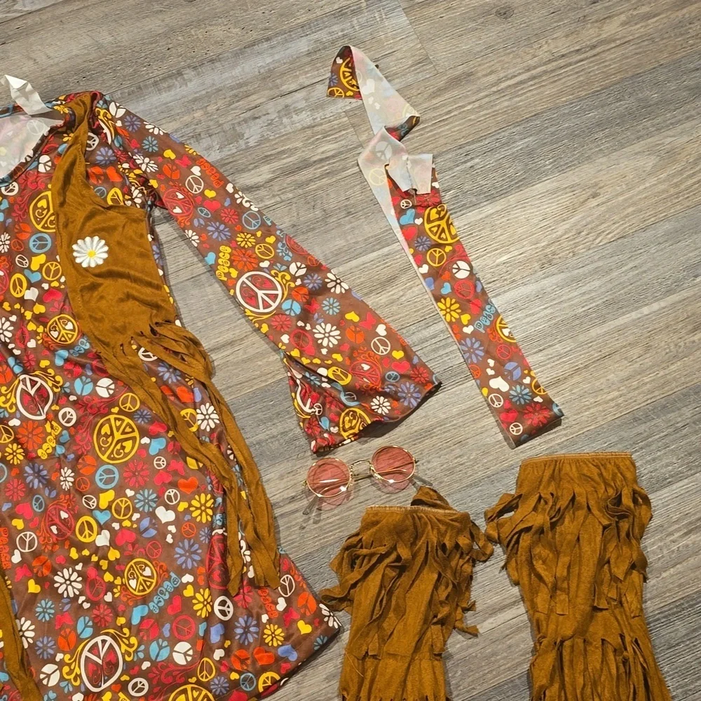 Hippie Costume| Youth Size Large (12-14) | New in‎ bag​