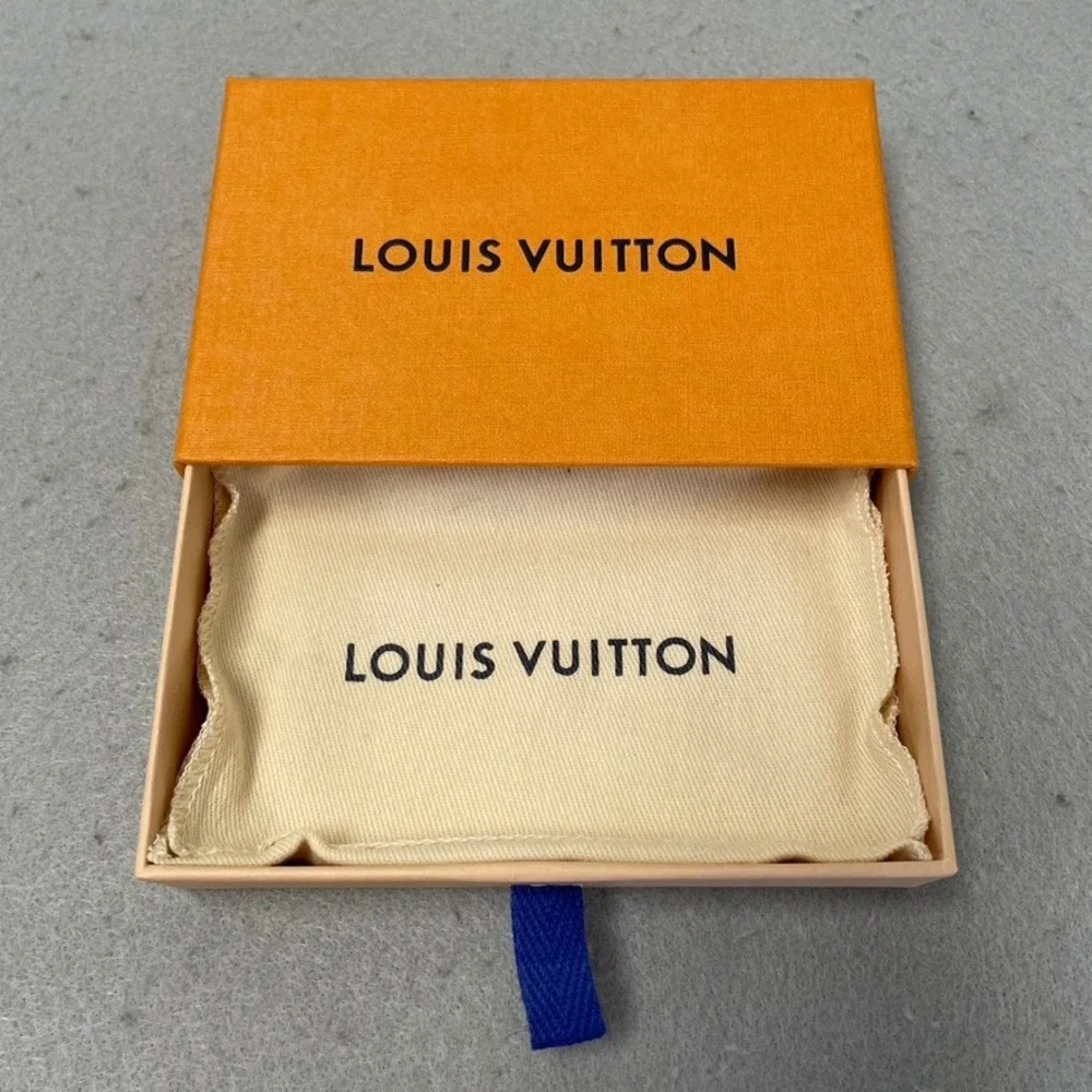 Louis Vuitton Jewelry Box and Dust Bag Orange Cream Drawer Style 5.5x3.5x1