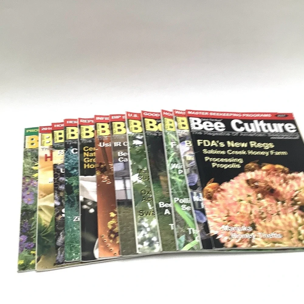 12 Bee Culture Magazines 2016 to 2019 Bees Cannabis Propolis Pollinator Milkweed