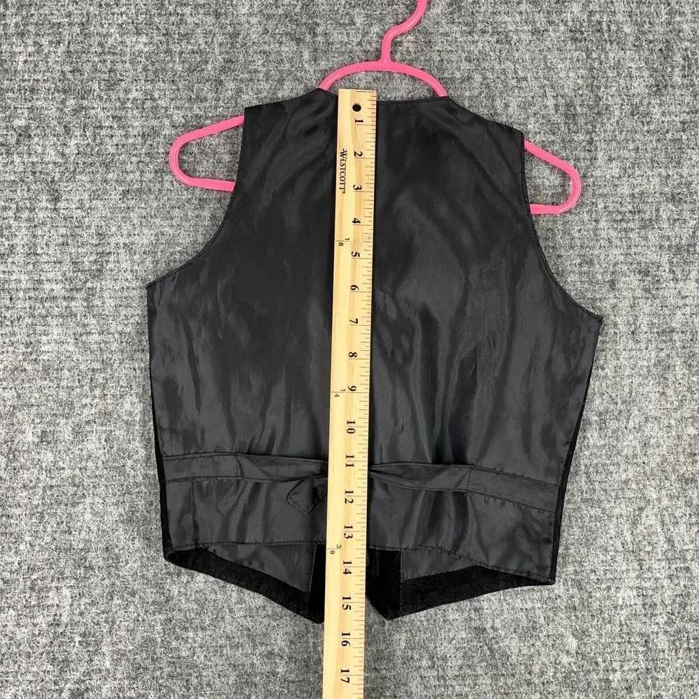 Whos That Girl 90s Y2K‎ Grunge Retro Vintage Streetwear Leather Vest Girls M