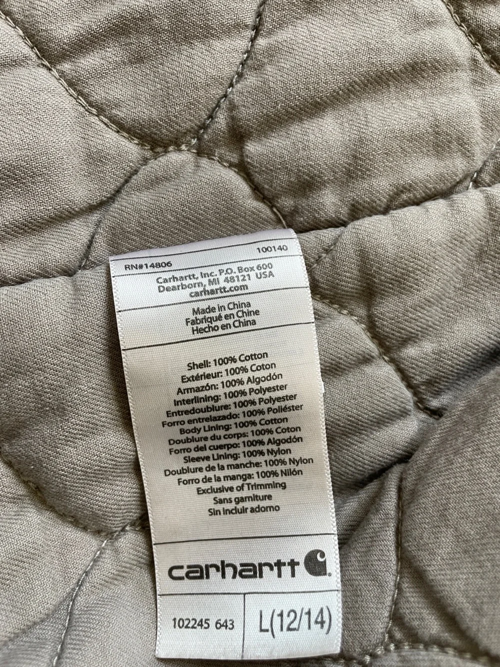 Carhartt warm mauve