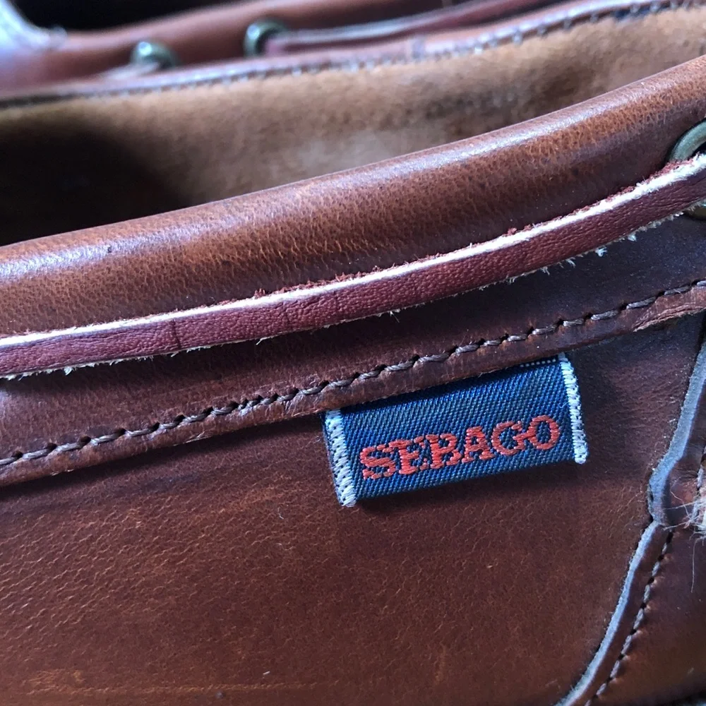 Sebago Classic Joe Men’s Boat Shoes Size 12w in Preloved Condition!