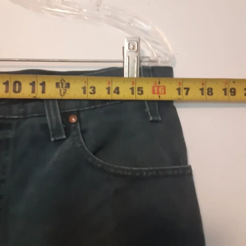 Vtg Levis Signature 540 Jeans Mens 34x29 Green Relaxed Fit Denim Brown Tab