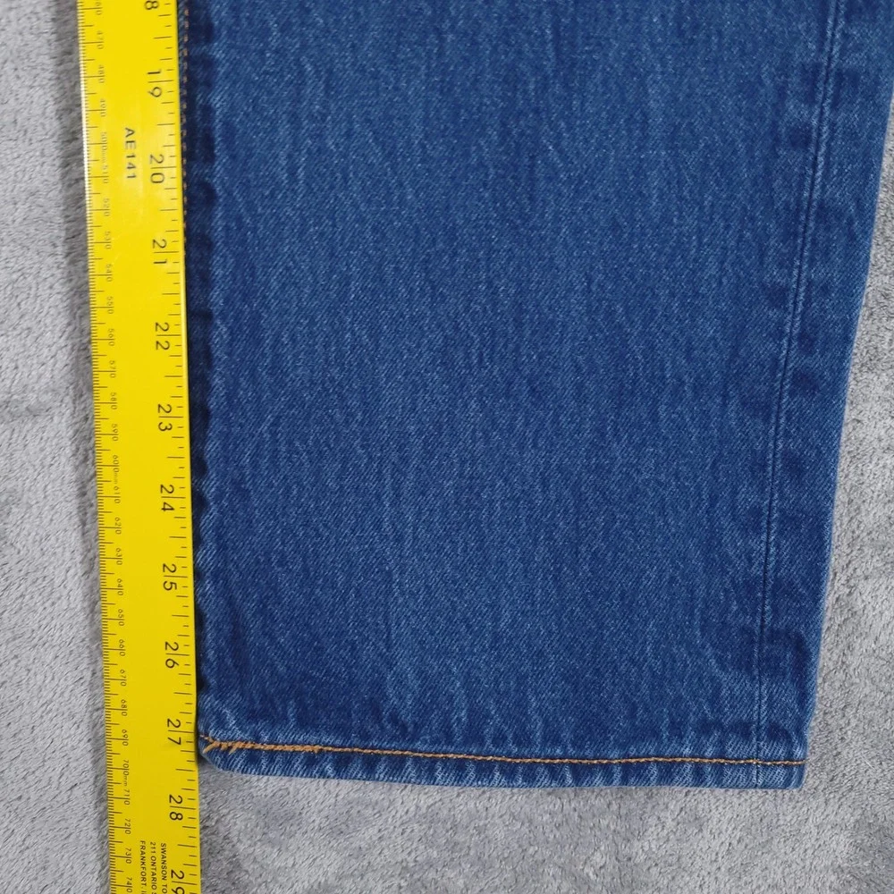 Levi's 501 Jeans Mens 36x30 (Fits 34x28) Blue‎ Button Fly Straight Leg Denim