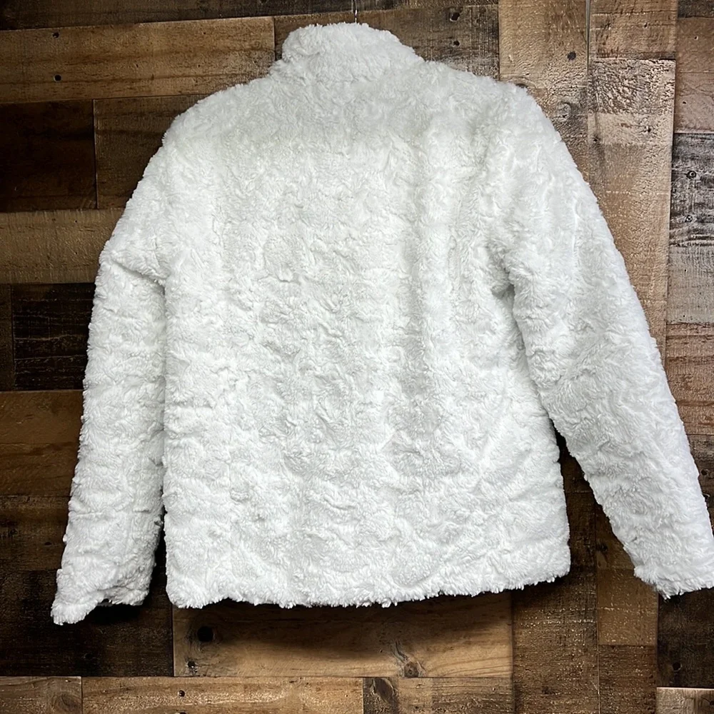 The North Face Pink/White Reversible Mossbud Swirl Coat Jacket Girl's‎ Size XL