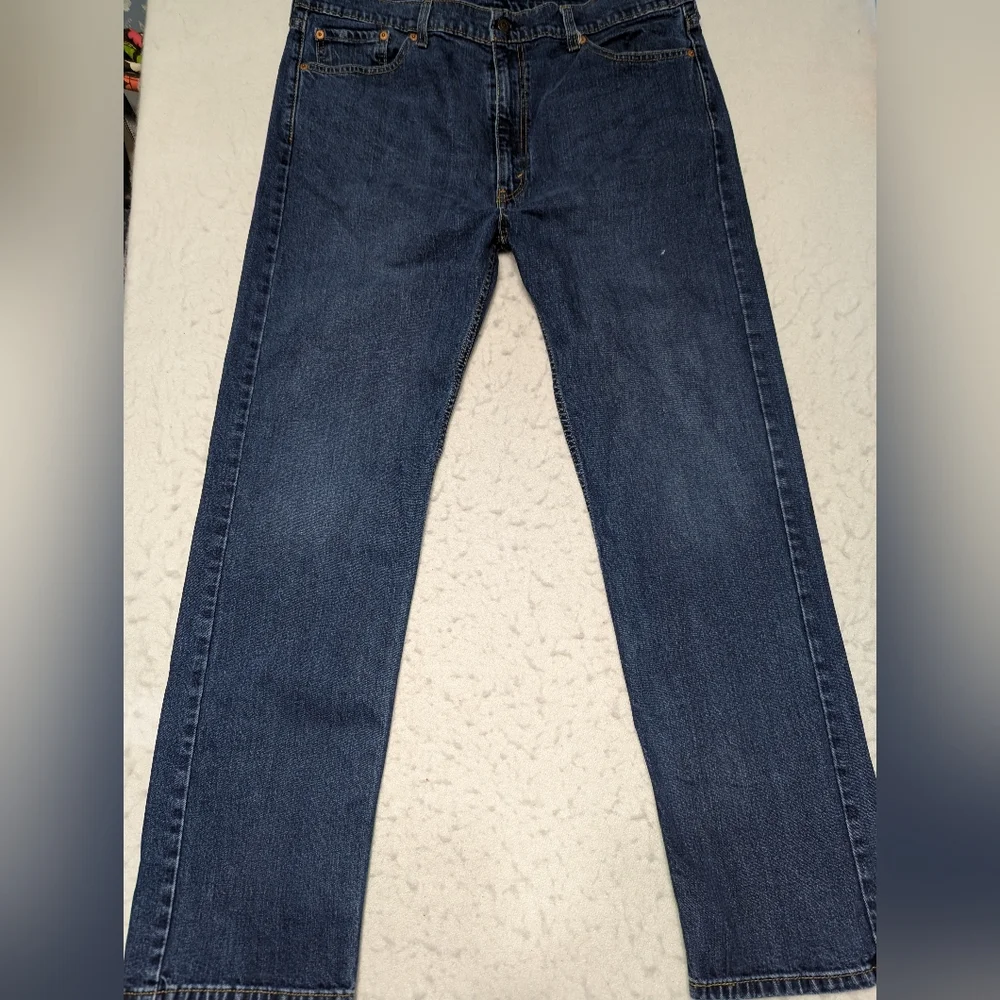 Levi's 505‎ Straight Leg Dark Wash Mens Jeans Size 40