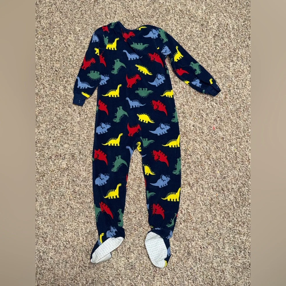 Boys, girls size 4T Absorba Multicolor Dinosaur Kids Footie Pajama‎ sleep bed