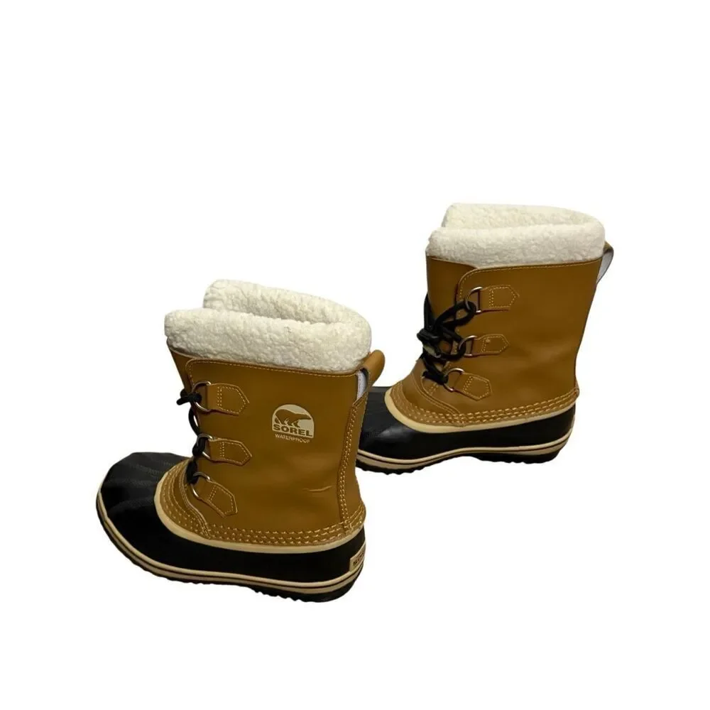 Sorel Yoot Pac TP Waterproof Coated Leather Winter Boots Size 4Y