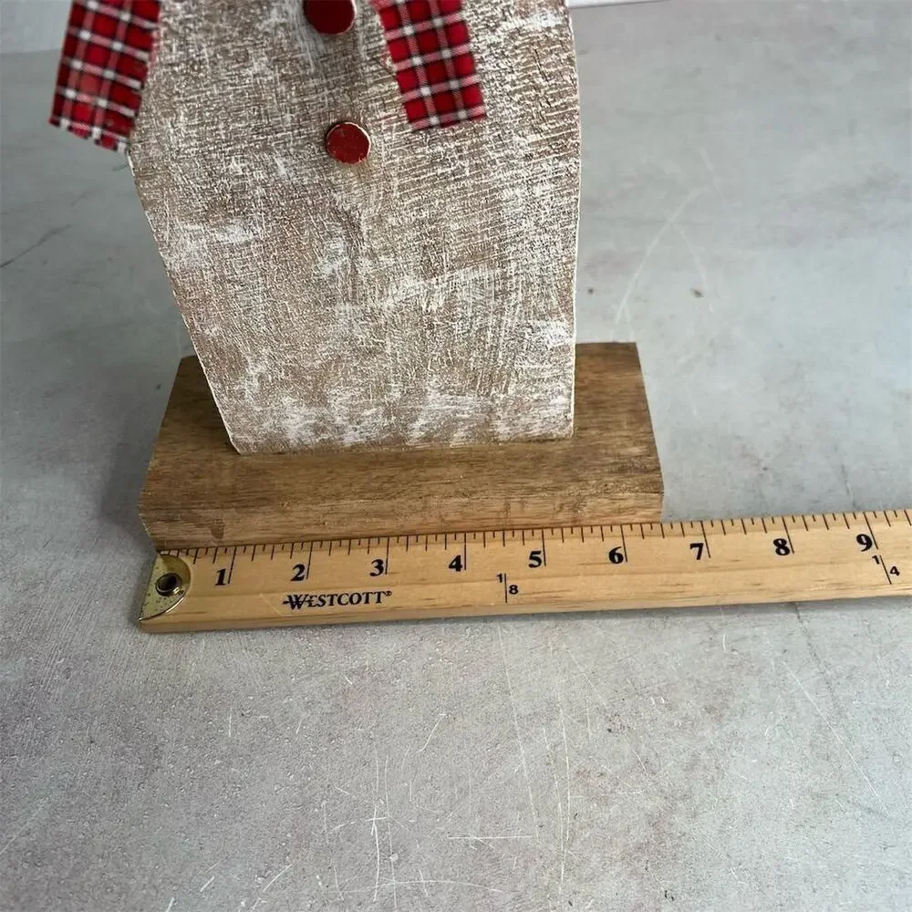 Primitives Handmade Wooden Snowman‎ Holiday Decor