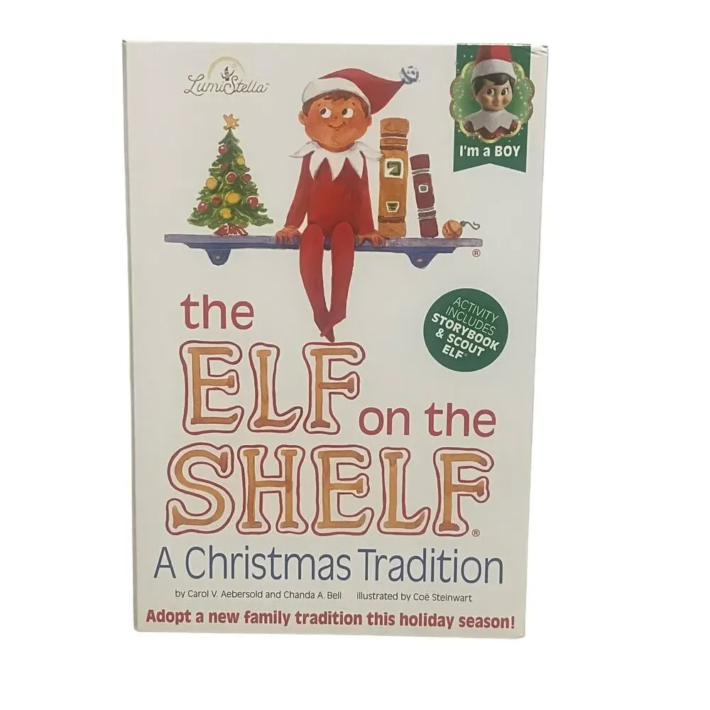 NEW Elf on the Shelf Set Book Elf Boy