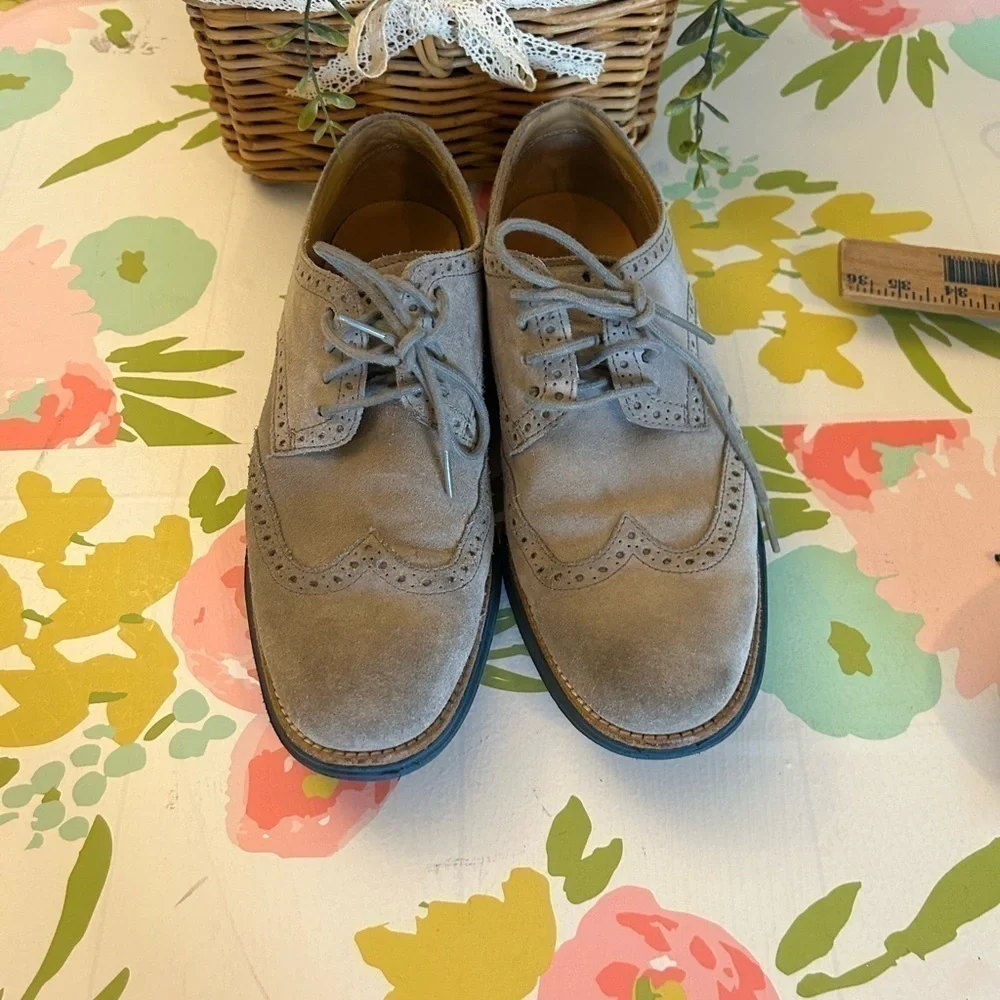 Cole Haan Lunar Grand Grey Suede W/Blue Sole Size 8.5