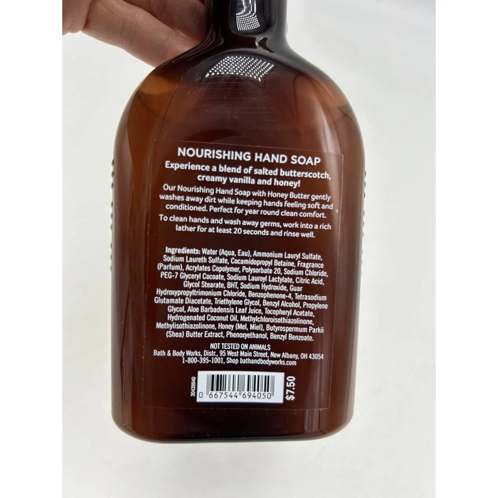 Bath Body Works Hand Soap Honey Bee Salted Honey & Vanilla Nourishing 8 oz New