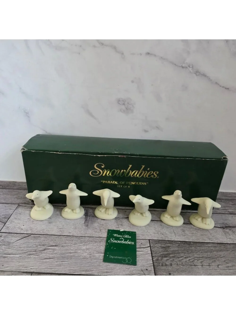 Department 56 Snowbabies Parade Of Penguins Set Of 6 Figurines With Box
