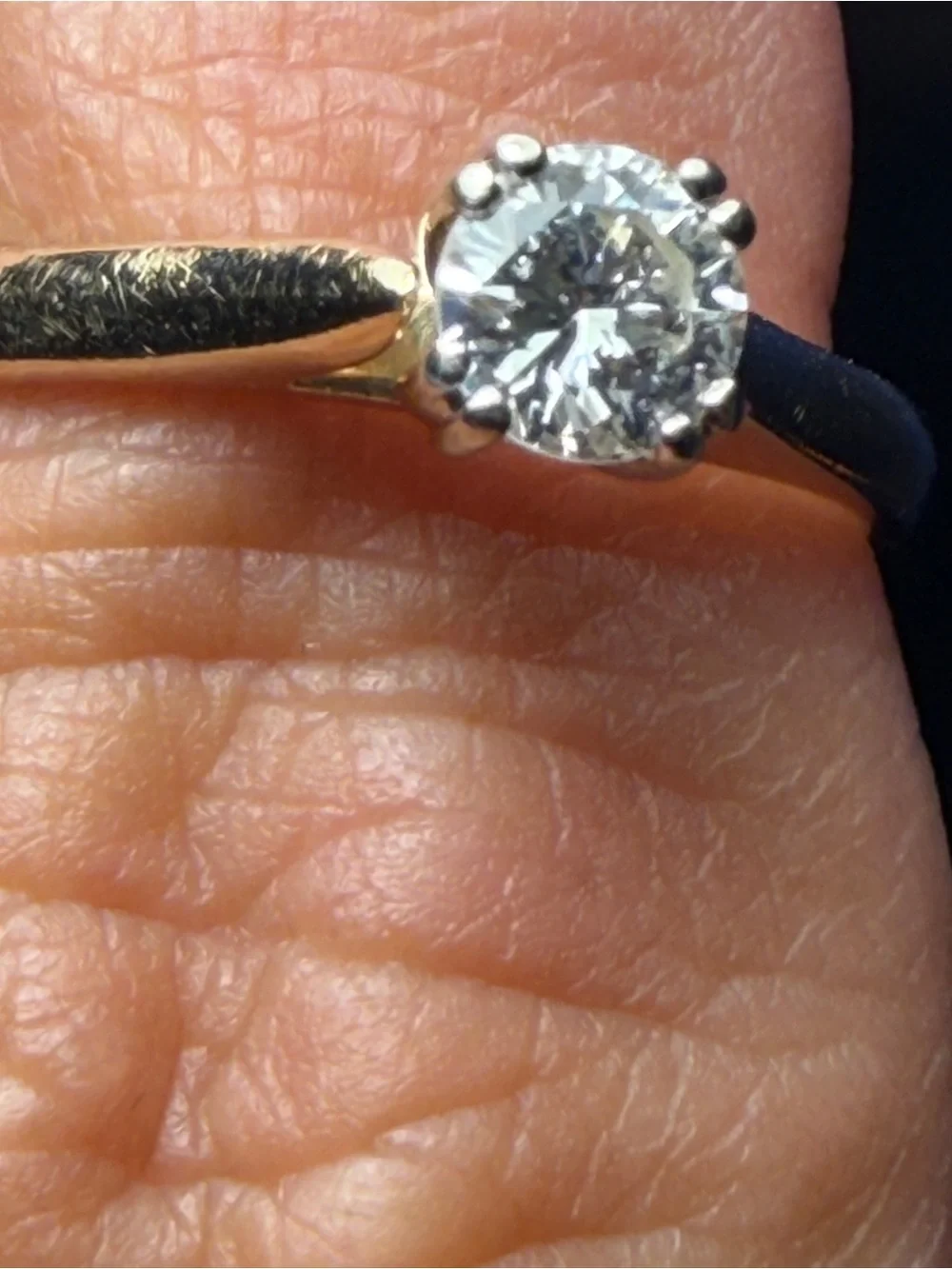 Beautiful .42 carat Classic Solitaire Diamond Ring in 14k yellow Gold