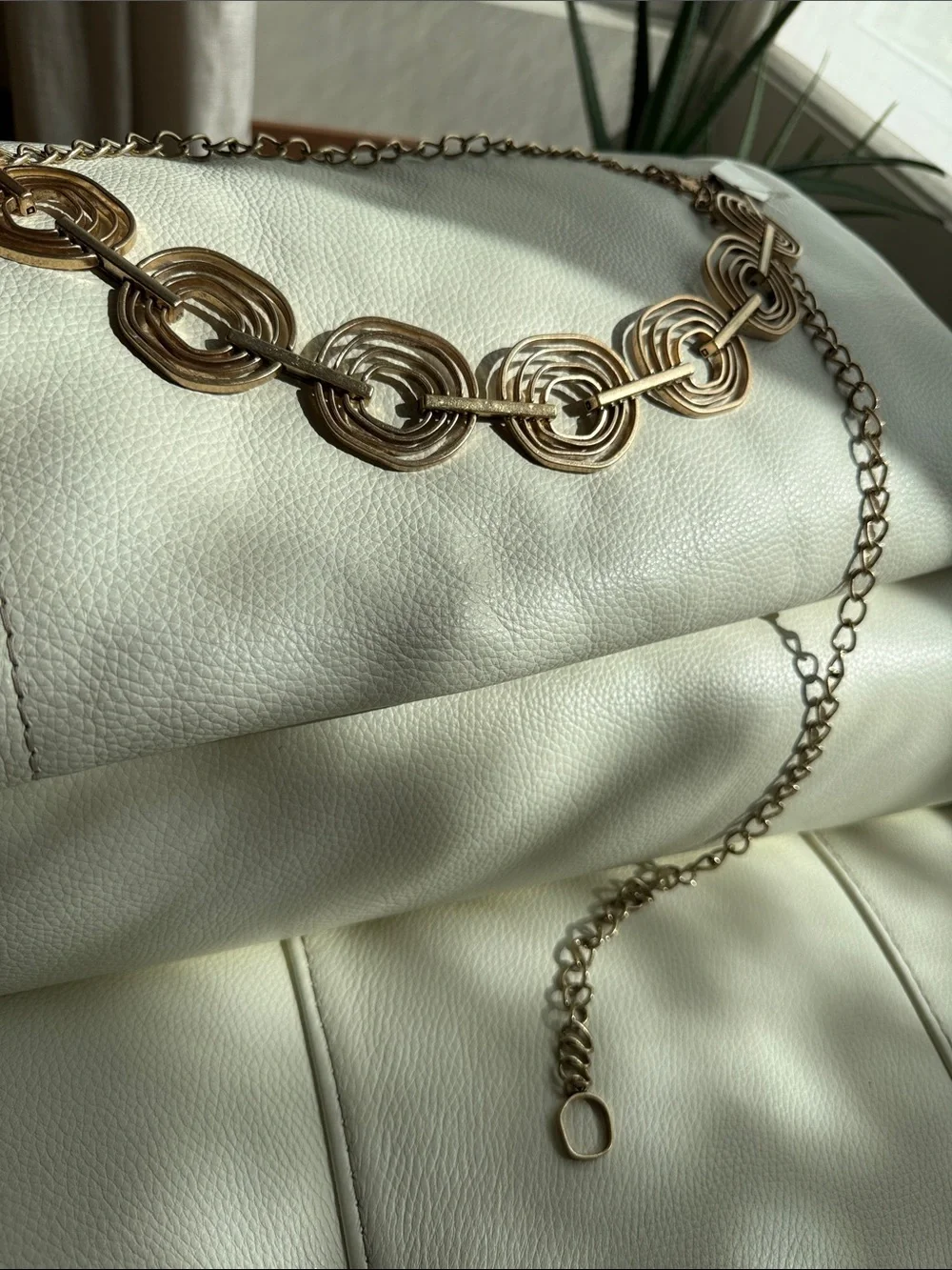 Chico's‎ Gold-Tone Concentric Link Belt