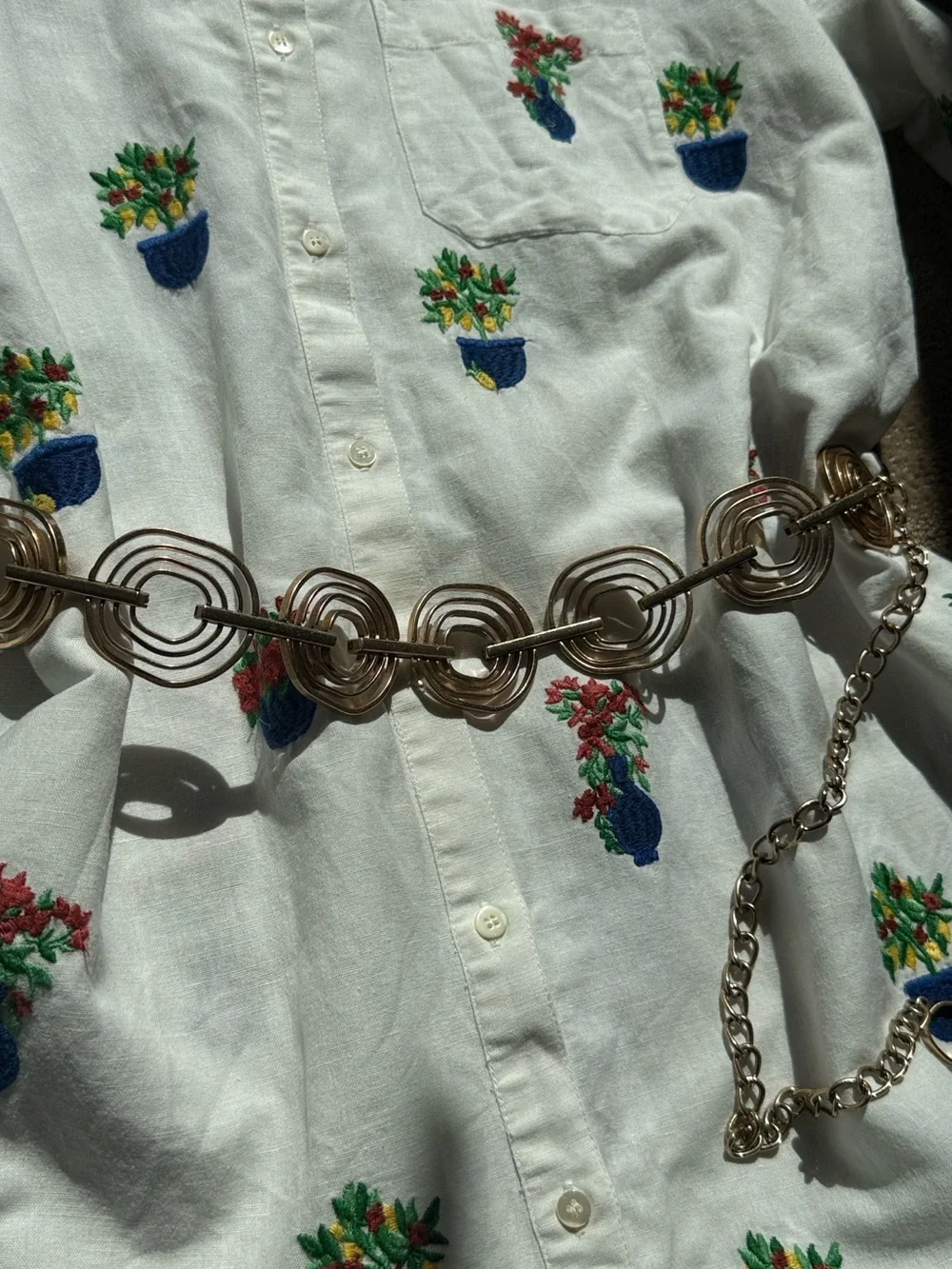 Chico's‎ Gold-Tone Concentric Link Belt