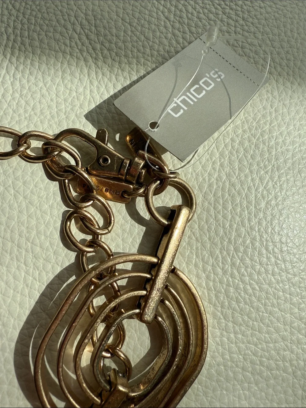 Chico's‎ Gold-Tone Concentric Link Belt