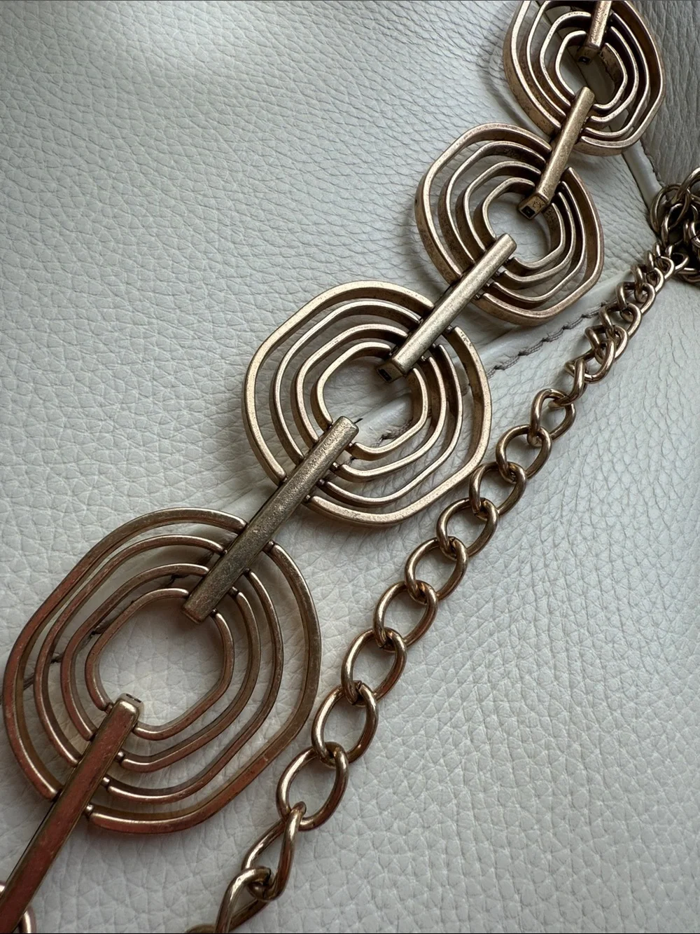 Chico's‎ Gold-Tone Concentric Link Belt