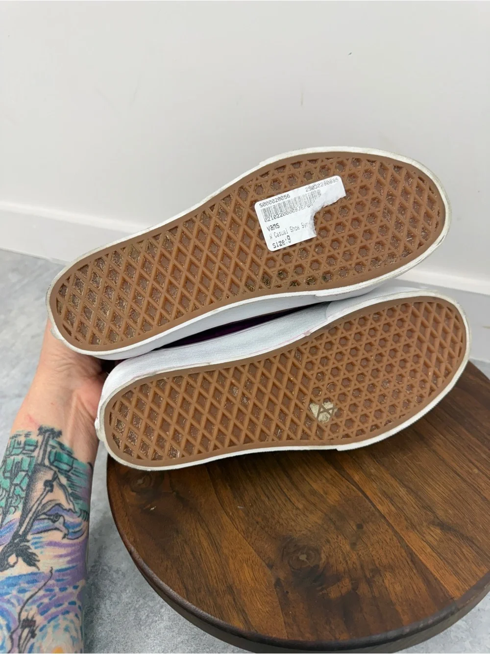 Vans plum suede