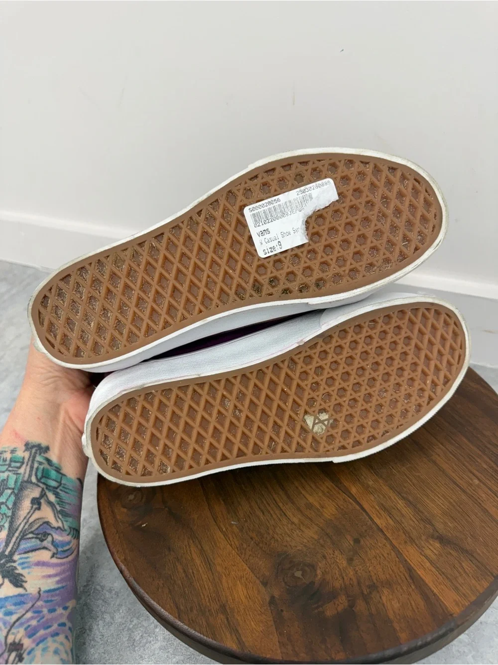 Vans plum suede