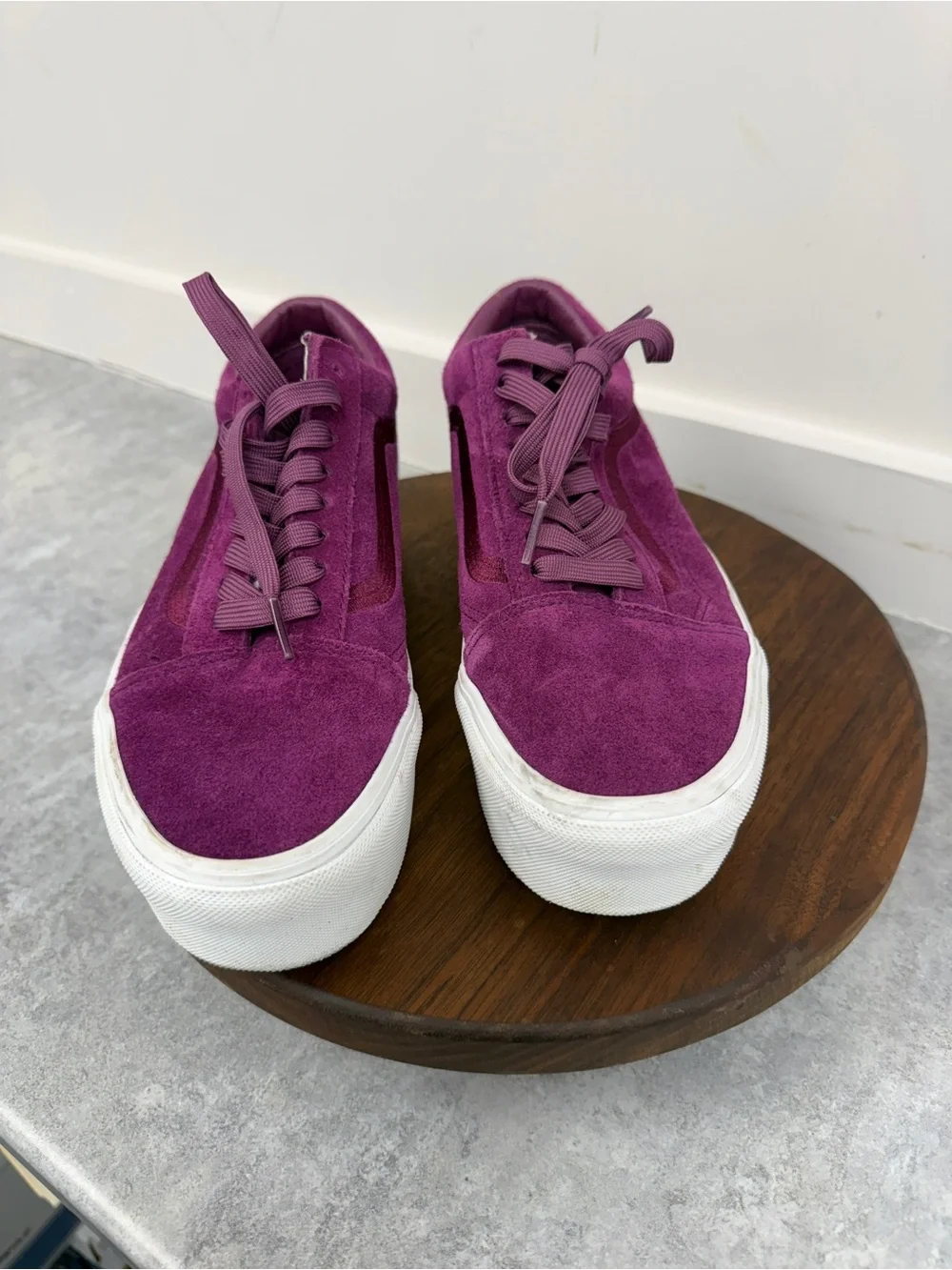 Vans plum suede