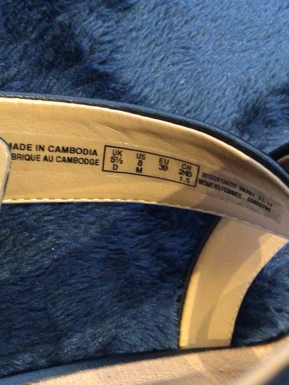 Clarks added leather