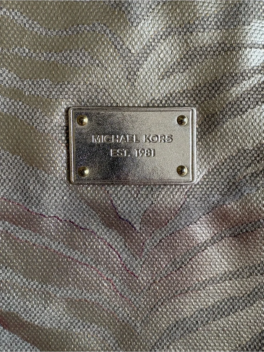 Michael Kors stylish metallic