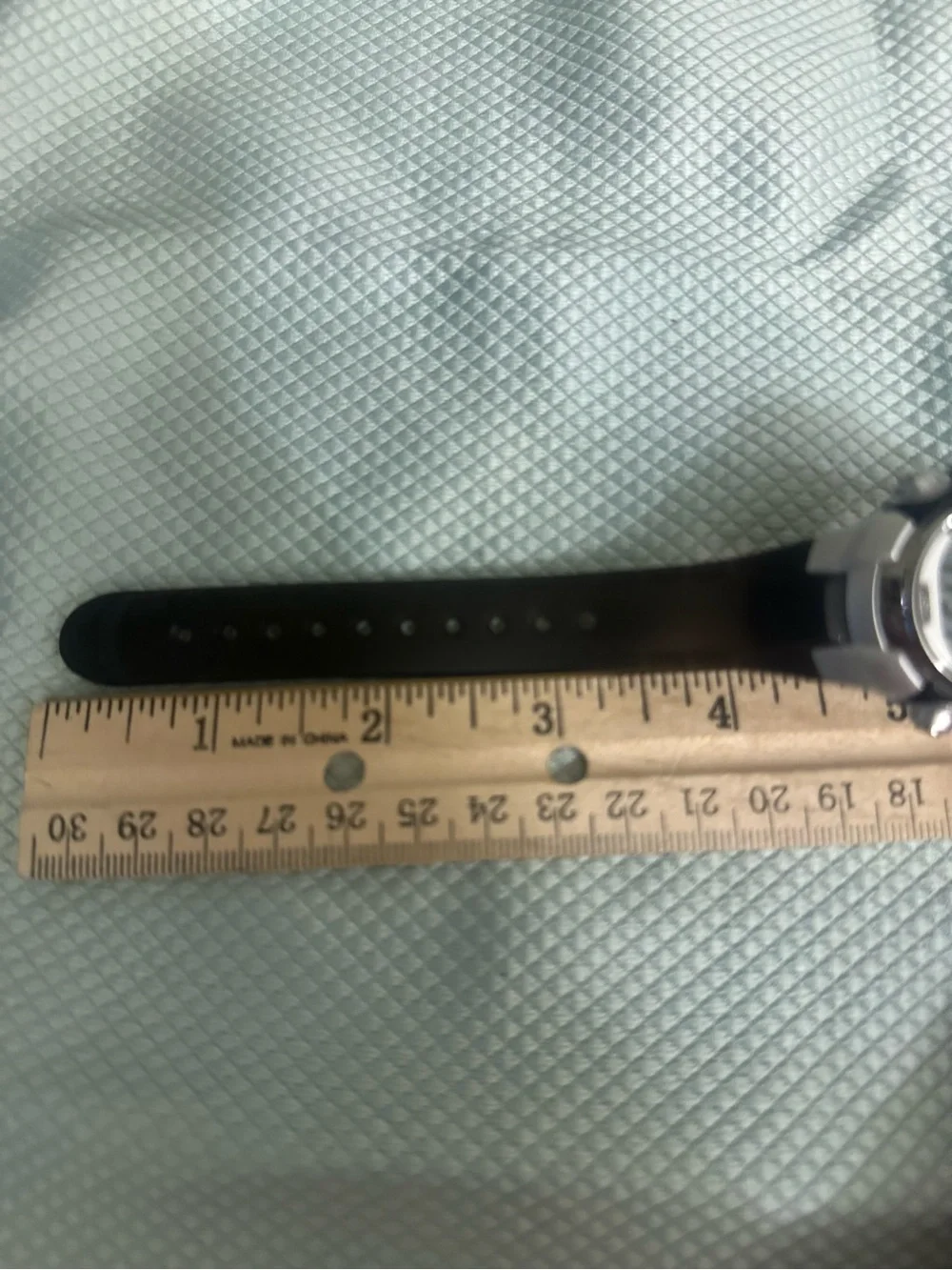 Black Silicone Sports Smartwatch with Silver Accents