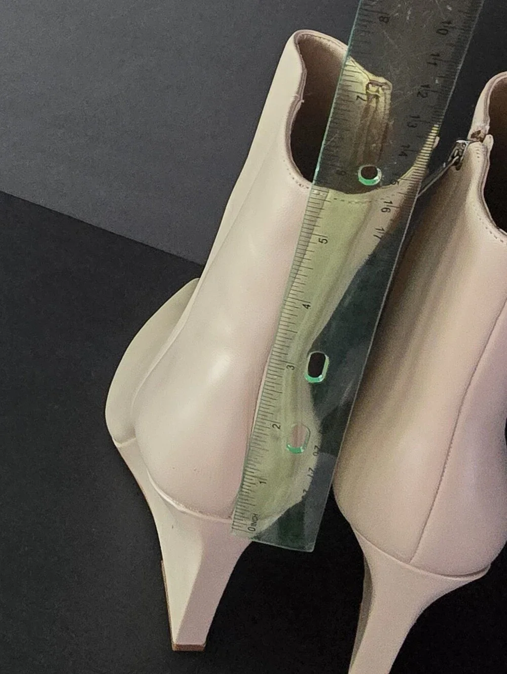 Marc Fisher Dayna Beige Leather Wedge Ankle Boots New Sz 11M