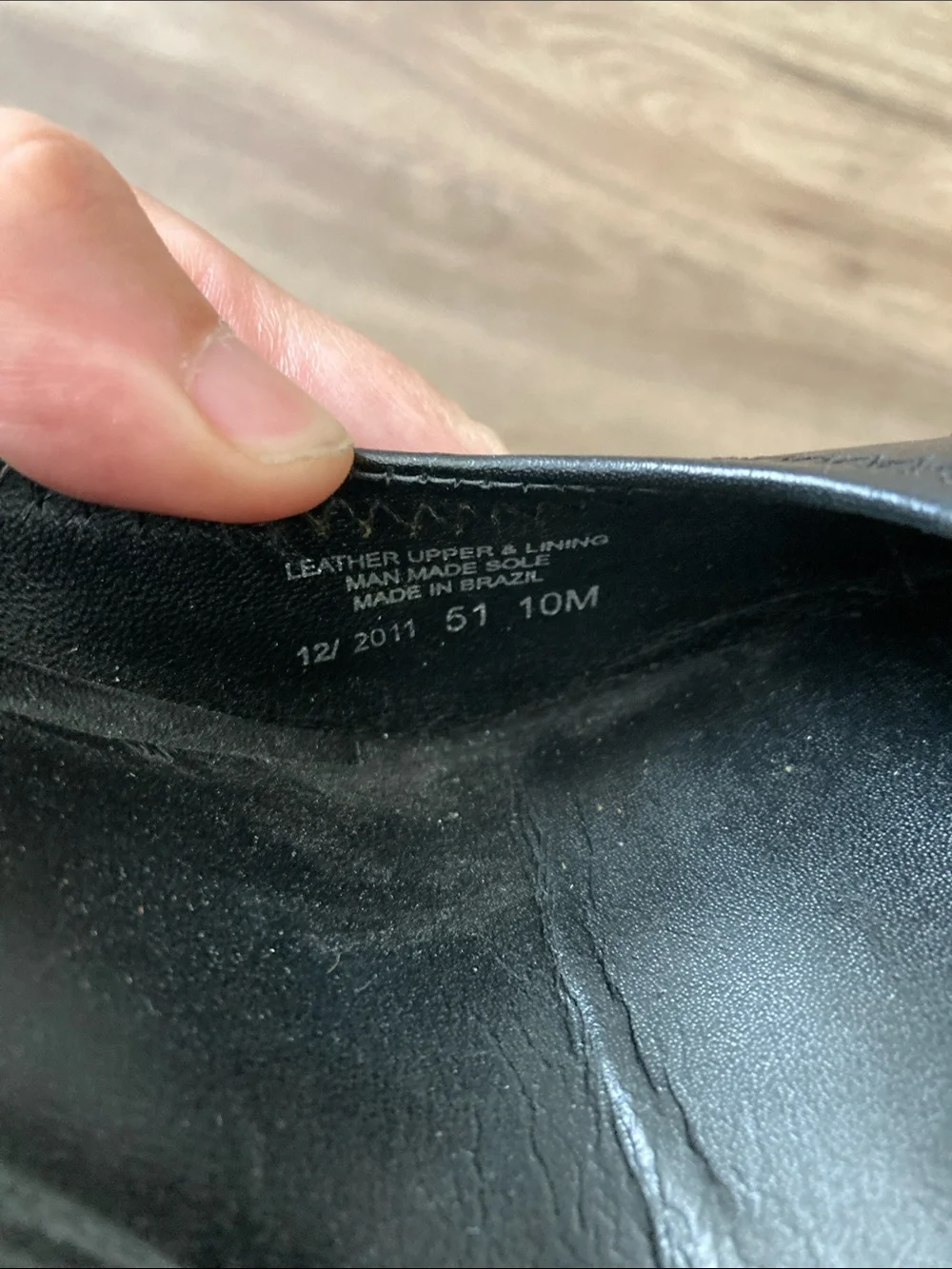 Tory Burch Black Leather Peep-Toe Wedge Sandals with Gold Logo Sz 10