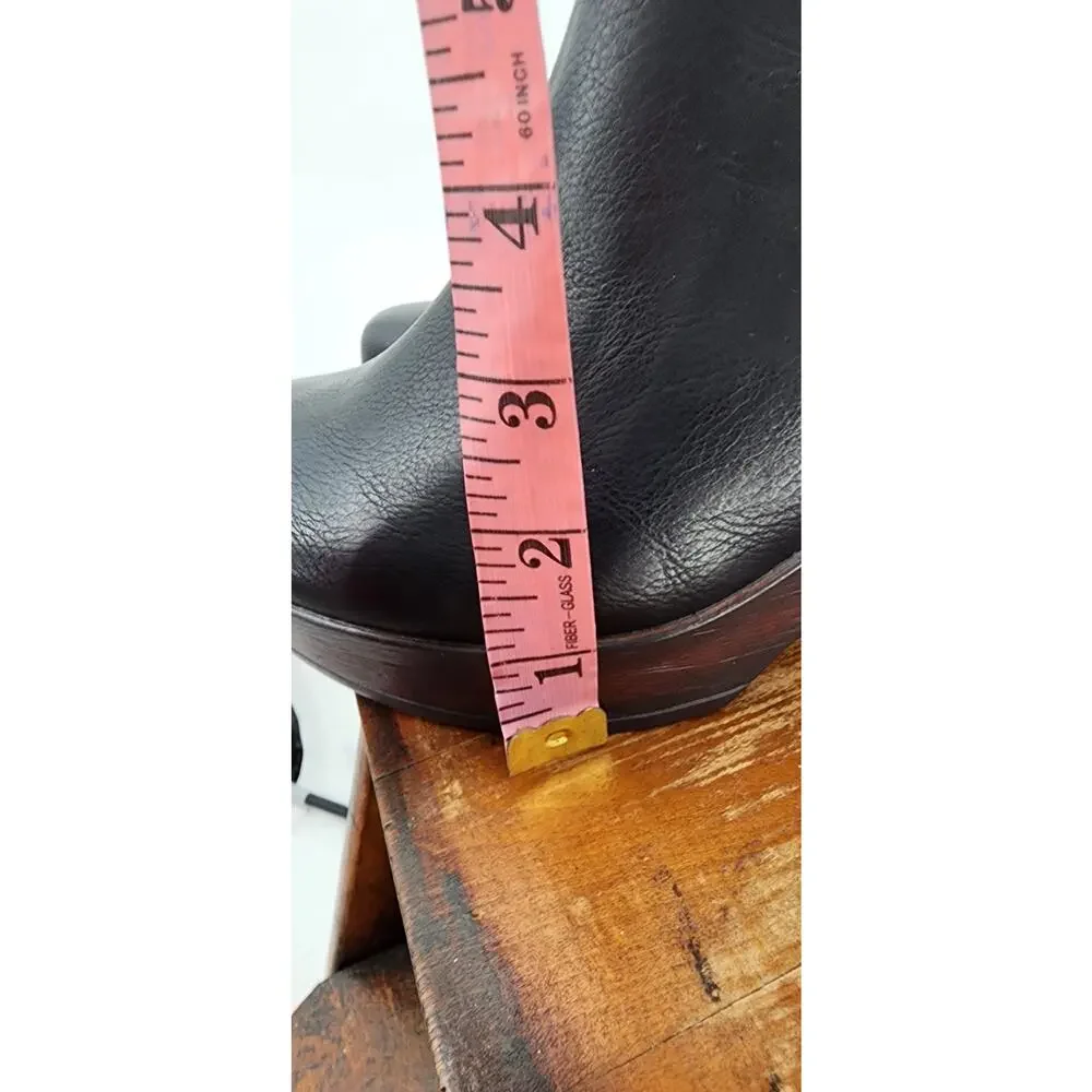 NEW NWOB B.O.C. Brogan High-Heel Knee-High Boots Size 8M Black Brown Comfort