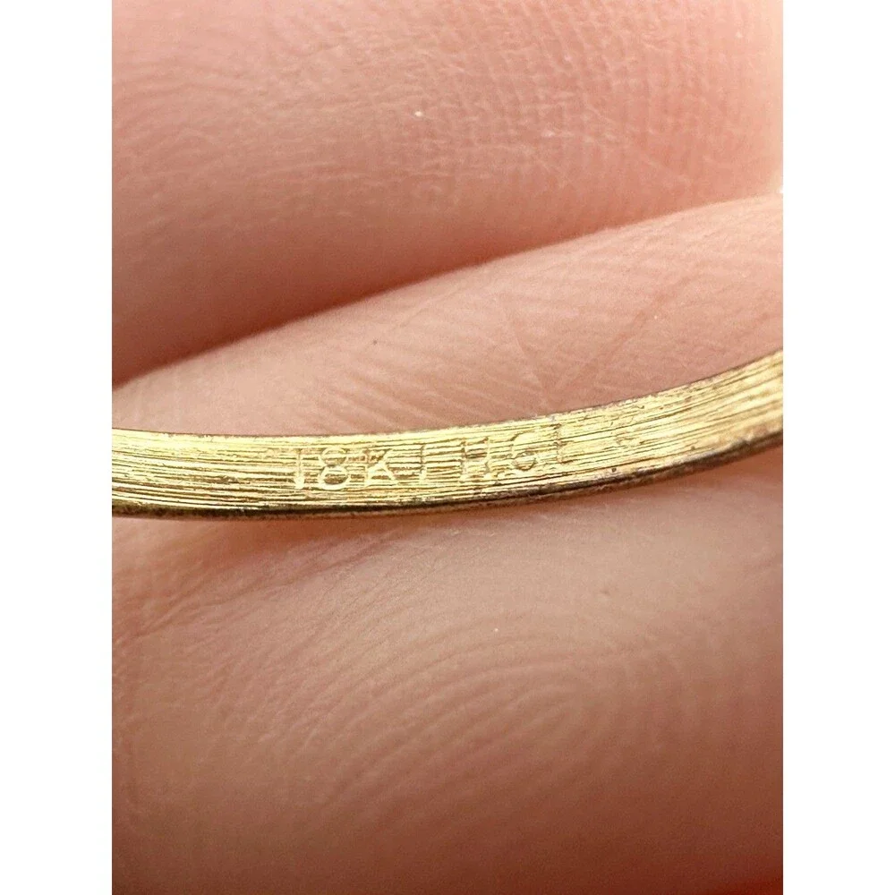 Vintage 18k Gold Plated Pearl Dainty Ring Size 6.5