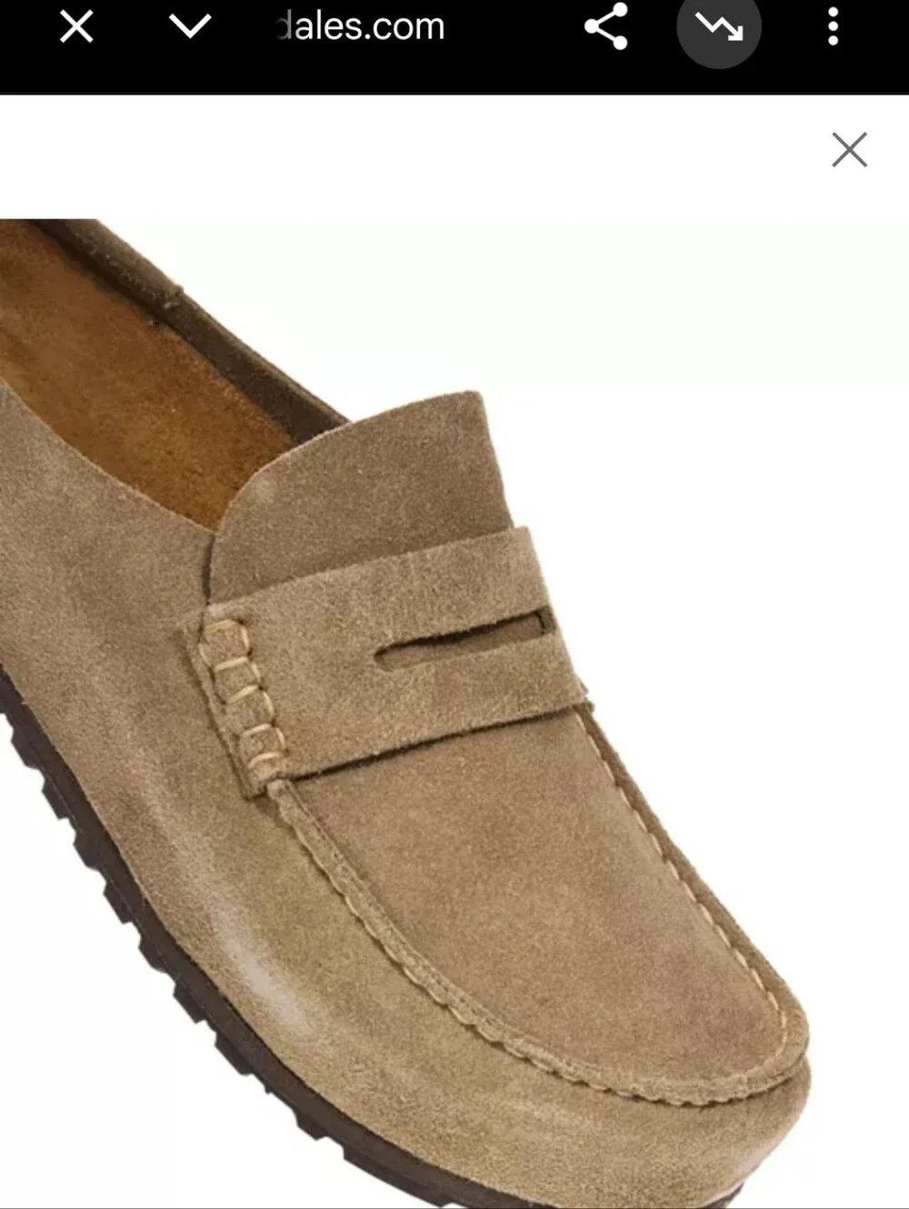 Birkenstock suede upper