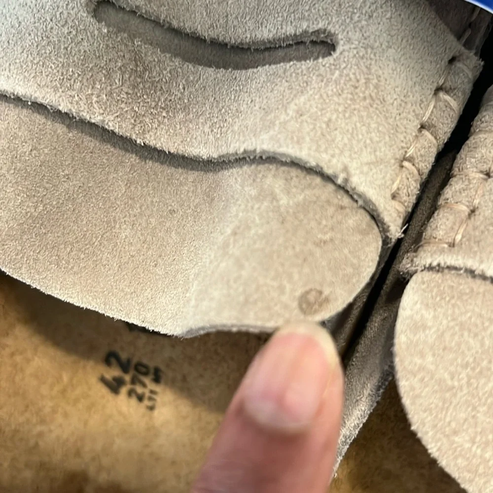Birkenstock suede upper