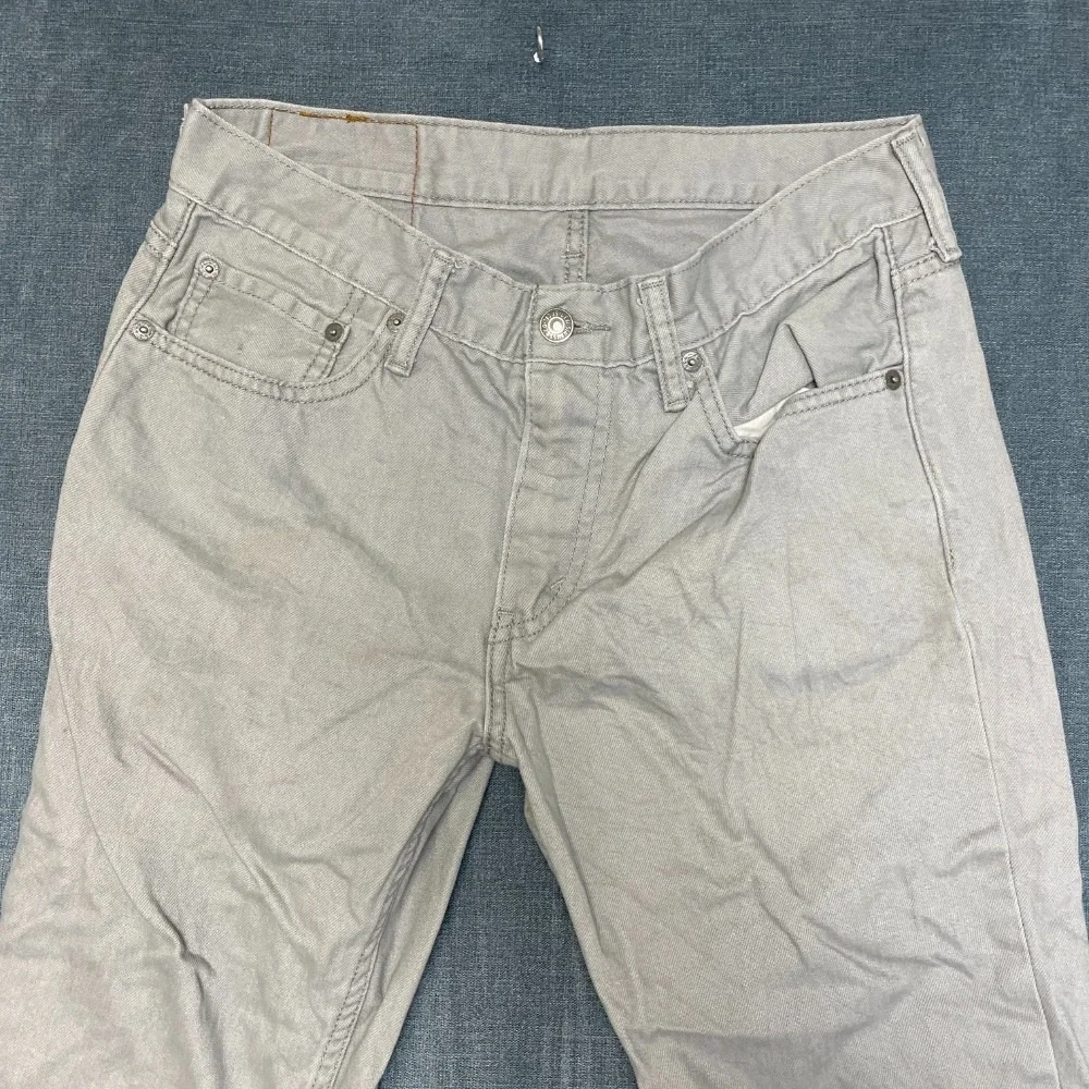 Levi's 511 Capri Jeans Mens 32x30 Gray Straight Leg Light Wash High Rise Trendy
