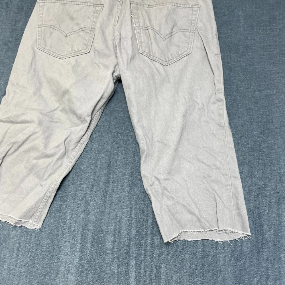 Levi's 511 Capri Jeans Mens 32x30 Gray Straight Leg Light Wash High Rise Trendy